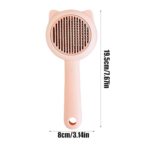 Dog Shedding Brush,Pet Grooming Brush Dog Cat Comb - Cleaning Tools Comb Shedding Hair Remover for Short Loose Undercoat Kitten Puppy Dematting Bathing - Afbeelding 6
