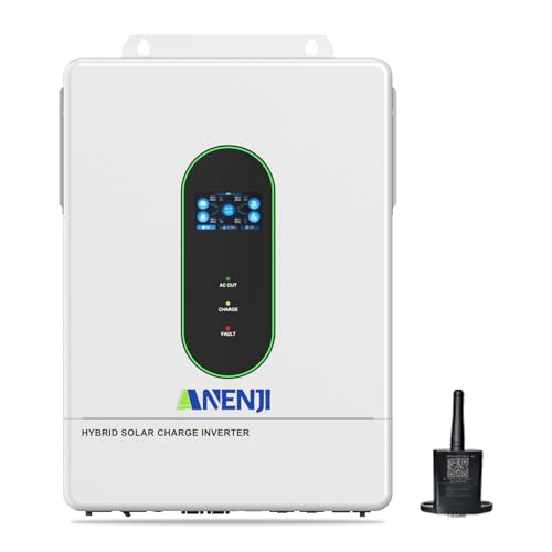 Hybrid Solar Inverter 12000W 48V, All-in-One Inverter Charger with Dual MPPT 500V 220A, 120V/240V...