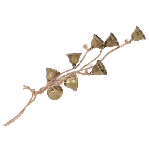 Campanas de Bruja de Metal Vintage Colgan Campanas Decorativas para Decoración de la Sala de Inicio, 8 Campanas, para Decoraciones de árboles de Navidad, Estilo Rústico, Todos los Días sagrados.