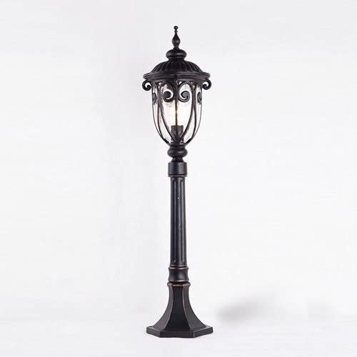 Lámpara de columna de cristal de alta calidad y diseño moderno para pilar