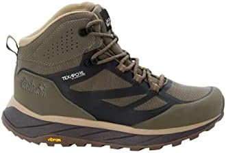 Jack Wolfskin Men's TERRAVENTURE Texapore MID M Hiking Shoe, Brown/Beige, 9.5 | Image 2