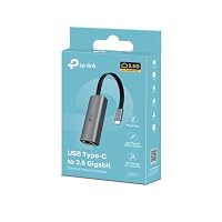 TP-Link UE302C 2.5G-Port USB C LAN Adapter, USB C Ethernet Adapter RJ45 2500Mbps Netzwerkadapter kompatibel mit Windows, MAC OS, iPad, Chrome, Linux und i, Faltbarer – Ansicht 3
