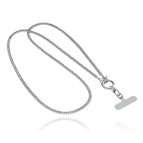 Chaîne de téléphone antivol solide avec clip ceinture métallique pour portefeuille et clés