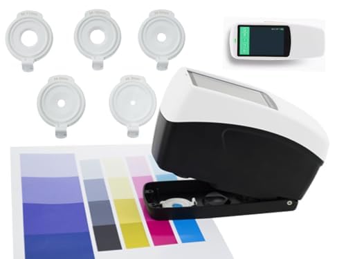 Spectrophotometer Portable Reflective Spectrophotometer with 5 Kinds Measuring Calibers Φ11mm Φ10mm Φ6mm Φ5mm Φ3mm Accuracy 0.01 Resolution 0.01% for Variety Samples Test ASTM ISO Standard