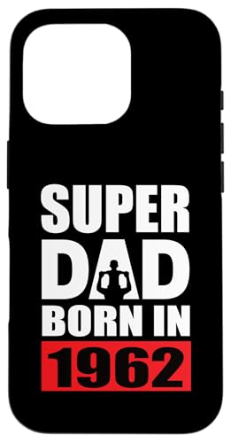 1962年生まれのスーパーパパ お父さんの誕生日 1962年 誕生日 1962年 スマホケース iPhone 16 Pro 用