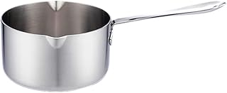 Yardwe Rondel ze stali nierdzewnej ze skalą kuchnia nieprzywierający rondel garnek do zupy dzbanek do kawy naczynia do kuchni domowej 300 ml