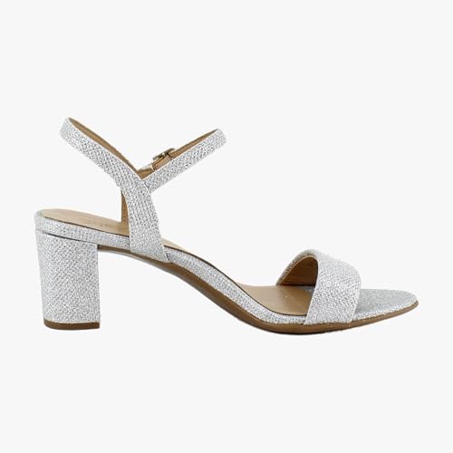 Image of Naturalizer Bristol Women's Heels Silver Fabric Size 9 M