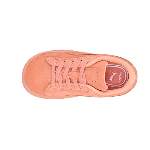PUMA Toddler Girls Suede Classic Mono Gold Lace Up Sneakers Shoes Casual - Orange4