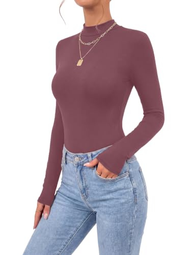 Image of OPOIPIN Women's Long Sleeve Basic Bodysuit