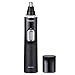 Panasonic Men's Ear and Nose Hair Trimmer with Vacuum Cleaning System, Black - Powerful Motor and Dual-Edge Blades for Smoother Cutting, Battery Operated, Wet/Dry Usage, Washable - Cleaning Brush