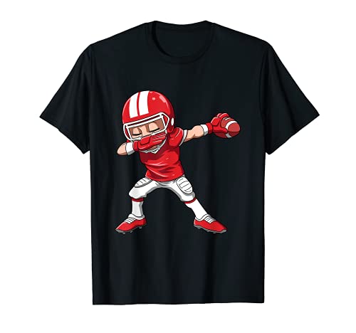 Dabbing Football Player T-Shirt, Black