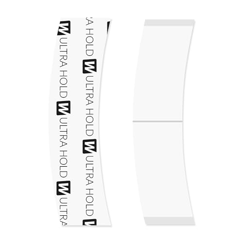 Walker Tape Ultra Hold Hair System Tape Tabs 2cm x 7.5cm, Double Sided Wig Tape for Lace Systems, Tape in Hair Extensions Human Hair, Long Lasting Adhesive for Hairpiece Bonding and Replacement, Clear