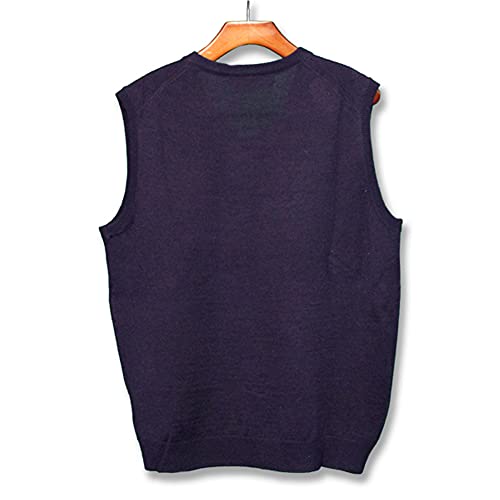 V Neck Solid Sweater Vest - Mens3