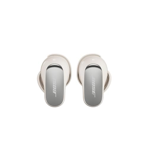 Image of Bose QuietComfort Ultra Earbuds (2nd Gen) - Wireless Noise Cancelling Earbuds with Mic, Immersive Audio, USB-C Charging, Up to 6 Hours Battery, IPX4 Rating, White Smoke