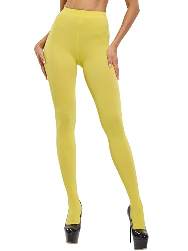 Image of CozyWow Women's 80D Soft Opaque Tights, High Waist Solid Color Womens Tights with 30+ Colors