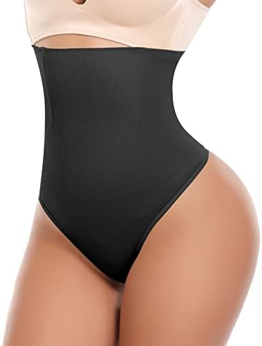 JOYSHAPER Thong Shapewear for Women Tummy Control Hi-waisted Seamless Body Shaper Shaping Thong Panties Underwear