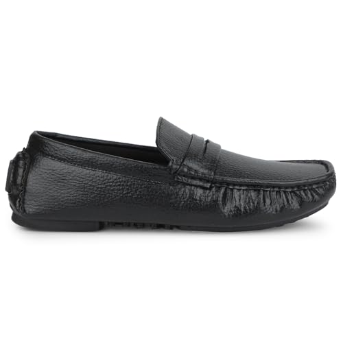 Image of Liberty Fortune CLASSIK-2E Loafer Shoes for Men - Brown, Black, Non-Lacing Casual Formal Slip-On Loafers Stylish Shoes Ideal for Office, Party, Wedding, Kurta - Comfortable Lightweight