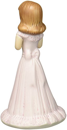 Enesco Growing Up Girls “Brunette Age 9” Porcelain Figurine, 5”, Pink, 5 inch - Image 2