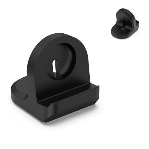 TUCANA Charger Stand Compatible with Google Pixel Watch 2(2003). Nightstand Mode-Support Charger Bracket Integrated Cable Management Slot (Black)