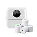 NK Impresora Fotográfica Portátil con 5 Rollos de Papel Térmico - Mini Impresora Térmica Inalámbrica para Móvil, Cable USB, Compatible con iOS y Android, Color Blanco