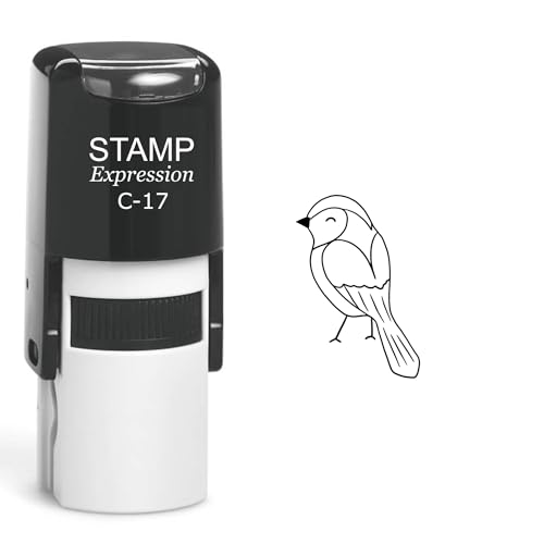 stampexpression - Sparrow Bird Self Inking Rubber Stamp - Black Ink (A-60265)