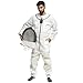 Traje de abeja Ultra ventilado 3 capas Premium Mesh Mono de apicultor Hombre Mujer Velo de esgrima Mono de apicultor anti picadura Profesional Traje de avispa Equipo de protección (Blanco, XL)