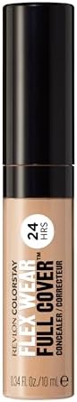 Revlon ColorStay Flex Wear, Full Cover Non-Creasing Concealer, Infused with Hyaluronic Acid & Vitamin E, Flexible Longwear, 040 Medium, 0.34 Fl Oz
