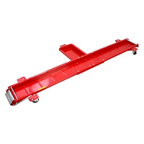 Rangierschiene Motorrad Motorrad Rangierhilfe mit 5 Rollen bis 567 kg Rangierschiene schwere Ausführung Motorrad Profi Motorrad Rangierhilfe für Seitenständer für Garage und Werkstatt