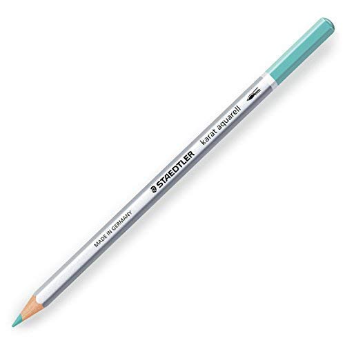 STAEDTLER Karat Aquarell Pencil – Professional Watercolour Pencil - Single Pencil – French Green - 54