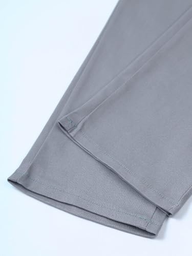 Kids Boys Formal Suit Dress Pants Elastic Waistband Straight Pants School Uniform Wedding Party Trouser4