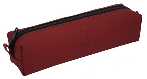GERMANUS Federmäppchen Schlamper Aurel, Leder - Made in EU (Rot)