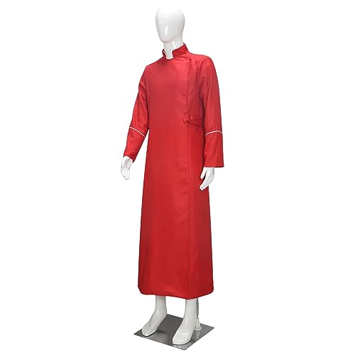 Men's Cassock Choir Long Cassock Minister Robe Clergy Pulpit Liturgical Church Robe 4 Colors3