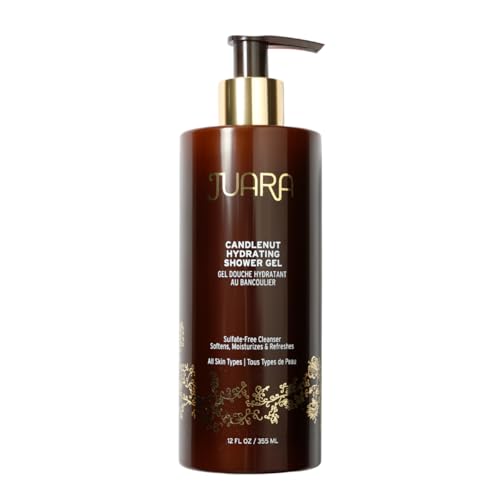 Juara - Candlenut Hydrating Shower Gel | Moisturizing Body Wash | Natural Soap | Soothe Skin | Gentle Nourishment | Cruelty Free, Paraben & Sulfate Free, Vegetarian | 12 oz.