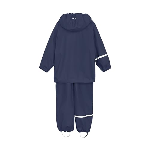 Image of CeLaVi European Kids Rain, Mud and Snow Suit for Boys Girls with Detachable Hood, Waterproof 2 Pcs Rain Set or Onepiece