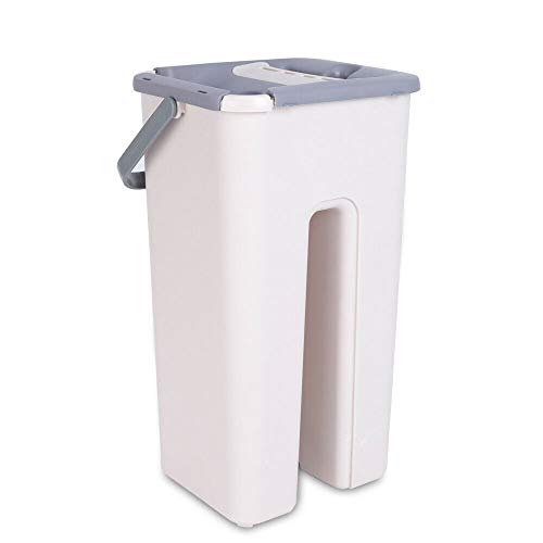 Flach Mopp mit Eimer Set - Bodenwischer mit 10 Mikrofaser Wischpads,Wischmop mit Putzeimer Set mit auswringfunktion und Eimersystem für Bodenreinigungs (Wischmop mit Putzeimer) – Bild 8