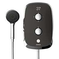 Aqualisa e-Motion Space Grey Electric Shower Digital Display 3 Spray Patterns 10.5KW