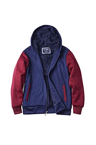 Image of Gary Com Heavyweight Sherpa Hoodies for Men, Thick Fleece Lined Full Zip Up Winter Warm Sweatshirts Work Jackets