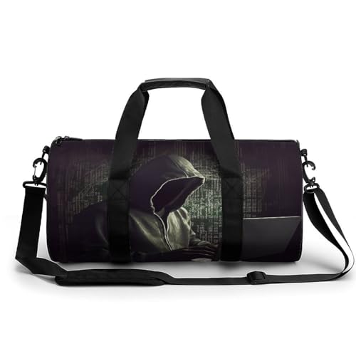 Sac de sport imprimé hacker pour vos séances de fitness et vos week-ends