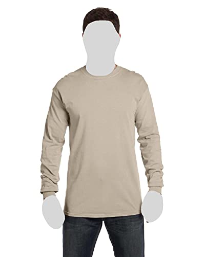 Image of Comfort Colors Adult Long Sleeve Tee, Style 6014 (Sandstone, 3X-Large)