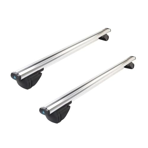 Barres de toit universelles 130cm blanches en lot de 2 pour SUV et voitures