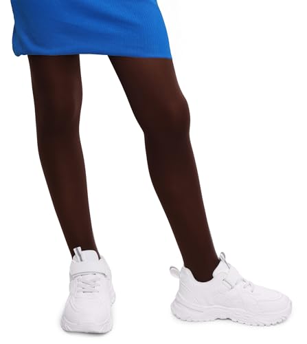 Annes styling Medias opacas para niña, suaves, 40 DEN, perfectas para escuela y ballet, cómodas, elásticas, tallas 98 – 152, CIOCCOLATO, 4-6 años