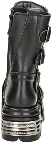 New Rock Reactor Half Boots Unisex Platform Boots in Black - 6.5 US | Image 4