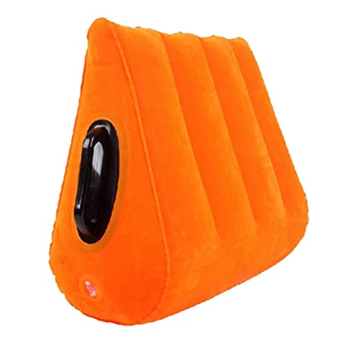 Muzrunq Inflatable Pillow Triangle Pillow Inflatable Pillow Auxiliary Inlet Triangle Cushion with Armrest Portable Foldout Out-Door Mattress Positioning for Sofa Bed