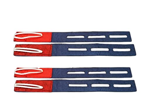Dolphin Shop, Fighting Rooster Gamefowl 2 Pairs Mitt Protective Safety Poultry Bird Para Gallos Breeding Supplies Color Blue And Red Leg Protect & Care(F2) #TOP1