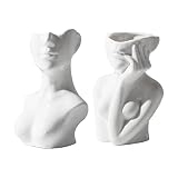 MagiDeal Vase en Céramique Corps Humain Visage Nu Pot de Fleur ER 17x12x6CM + Vase en Céramique Corps Humain Visage Nu Pot de Fleur .5x11.5x6CM