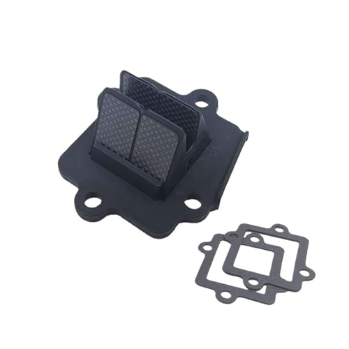 Placa de admisión de válvula de carburador para Yamaha Jog 50cc y caja de lengüetas de admisión 2