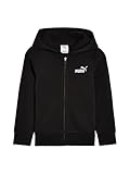 Puma Boy's Essential Basics Fleece Zip Up Hoodie, Puma Black, 6