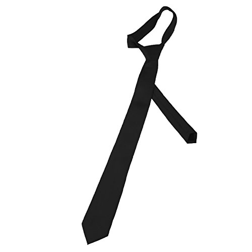 K. Alexander Black New Mens Solid Color Black Ties - Image 4