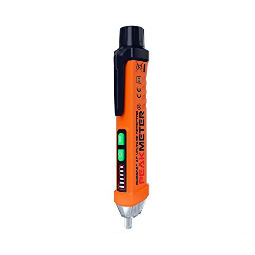 CCsky Voltage Detector, Non-Contact 12V-1000V Voltage Tester Pen with Alarm Mode & Live/Null Wire Judgment for Dual Range for Broad Application Voltage Measuring Indicator with led Flashlight