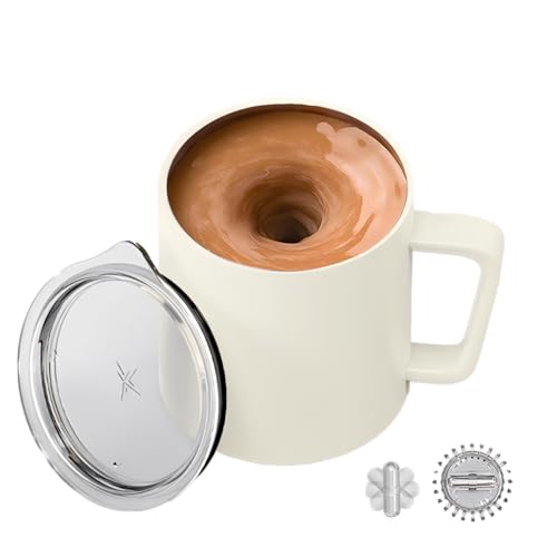 Taza automática automezcladora recargable 12.85oz blanca